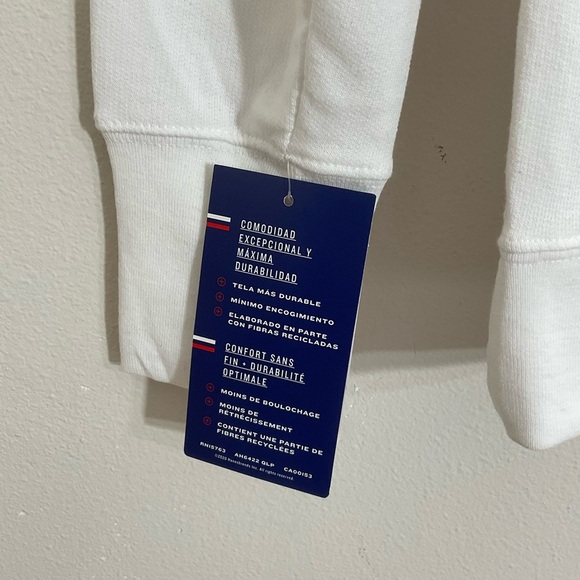 Champion Power Blend Fleece Sweatshirt Women’s White Size Large - Picture 6 of 11